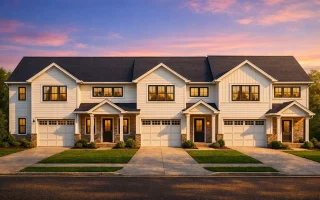 Plan  20-1148 - Aster Meadow Farmhouse  | Traditional Townhome - 3-Bed, 2.5-Bath, 1,264 SF
