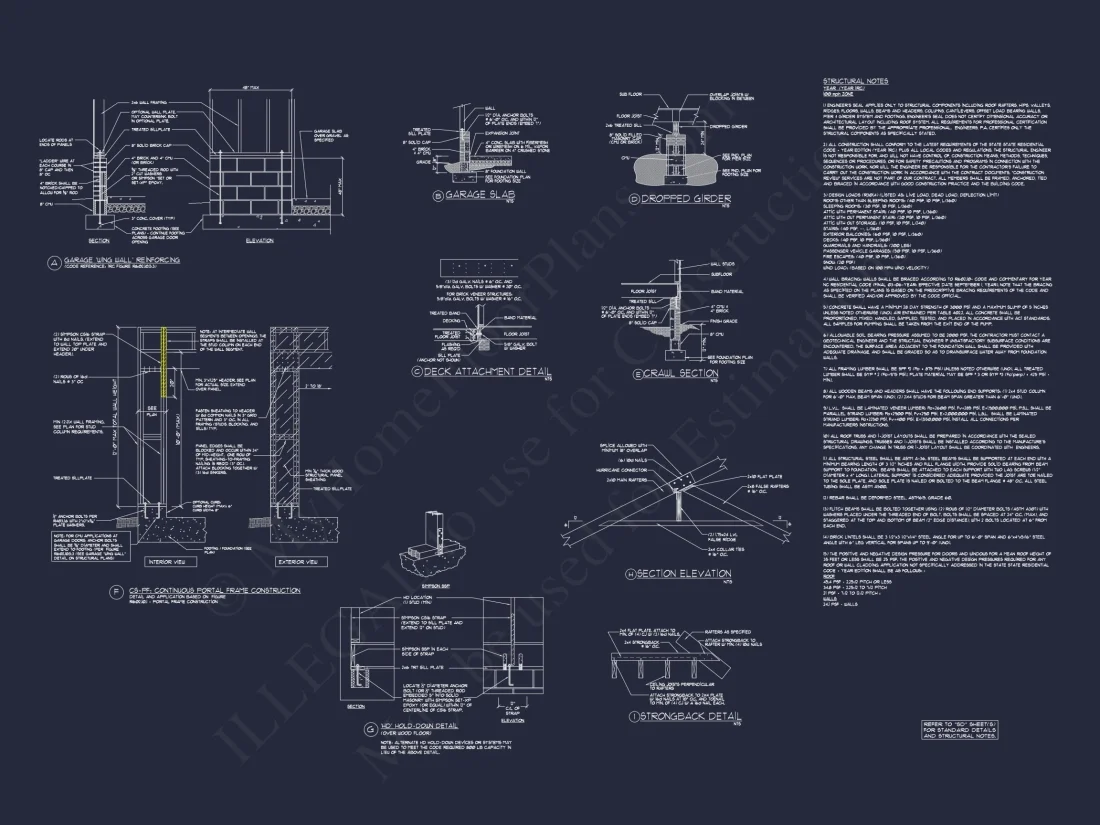 Single-Story Ranch House Plan with Open Layout and 3-Car Garage