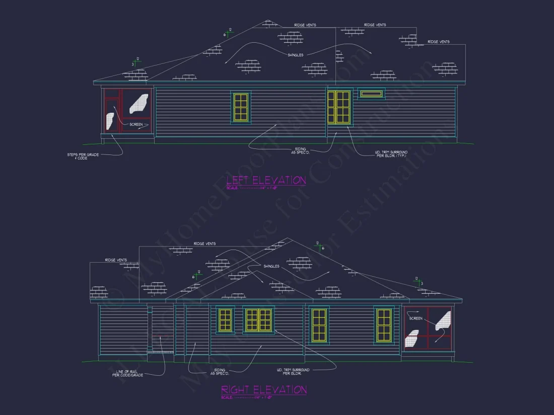 Single-Story Ranch House Plan with Open Layout and 3-Car Garage