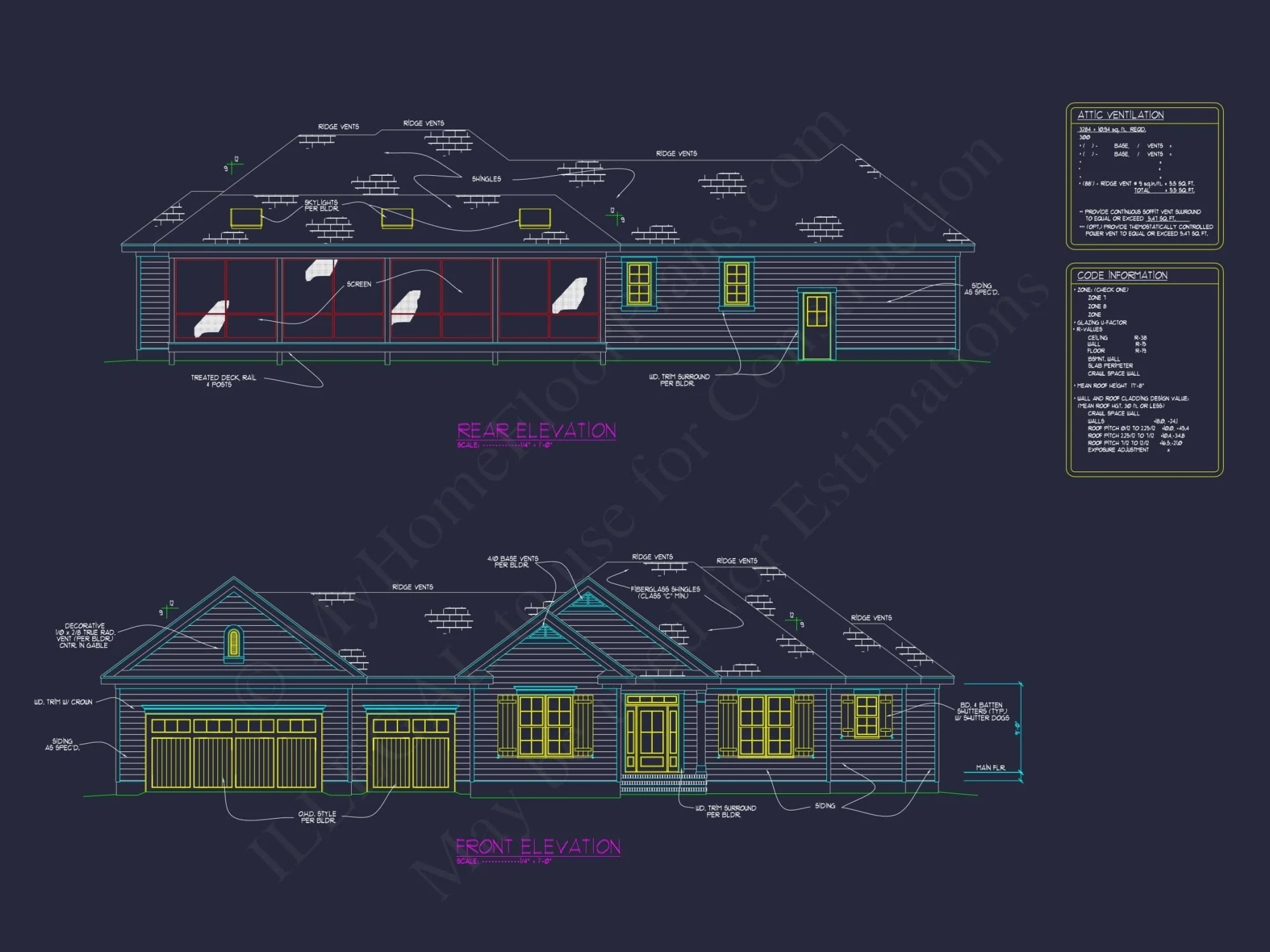 Single-Story Ranch House Plan with Open Layout and 3-Car Garage