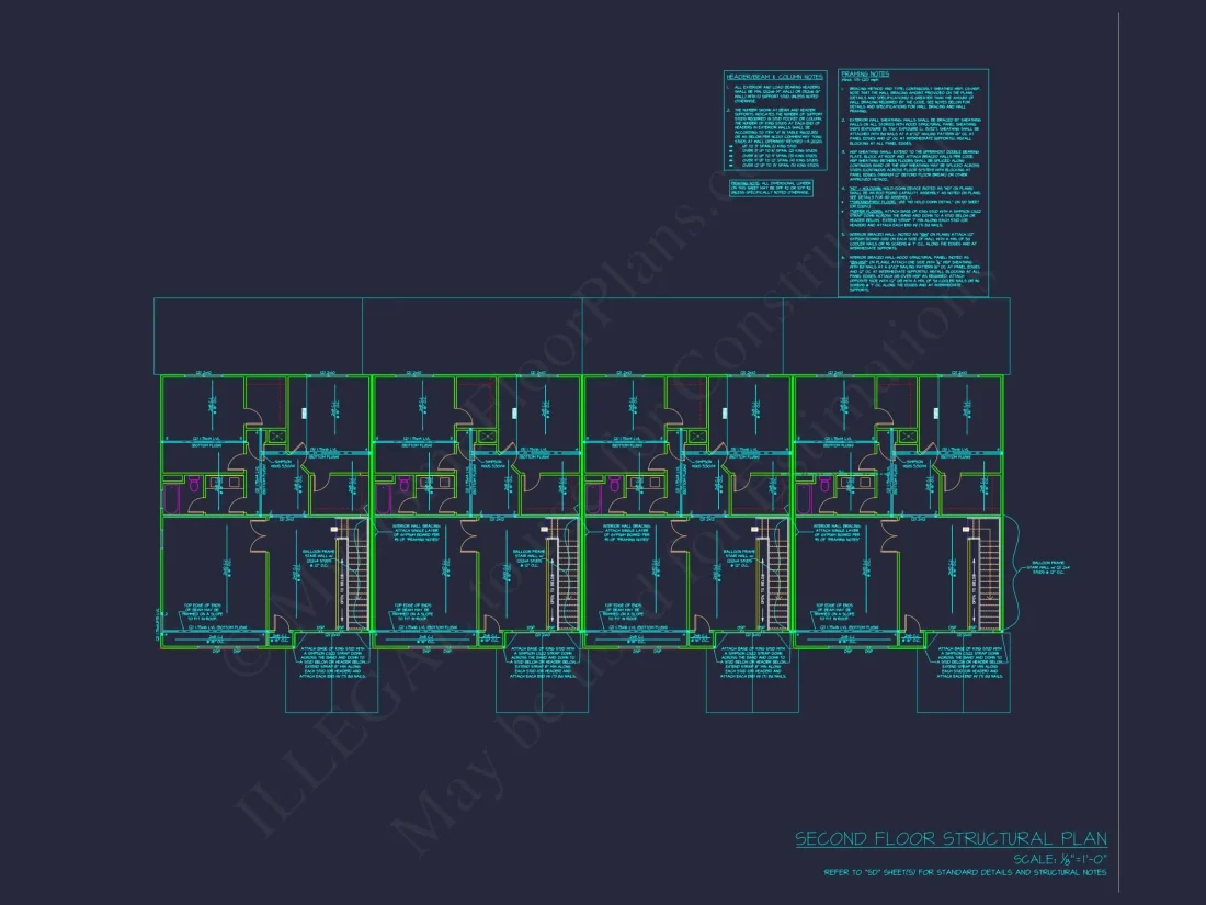 Elegant Multi-Family House Plan with CAD Designs and Blueprints