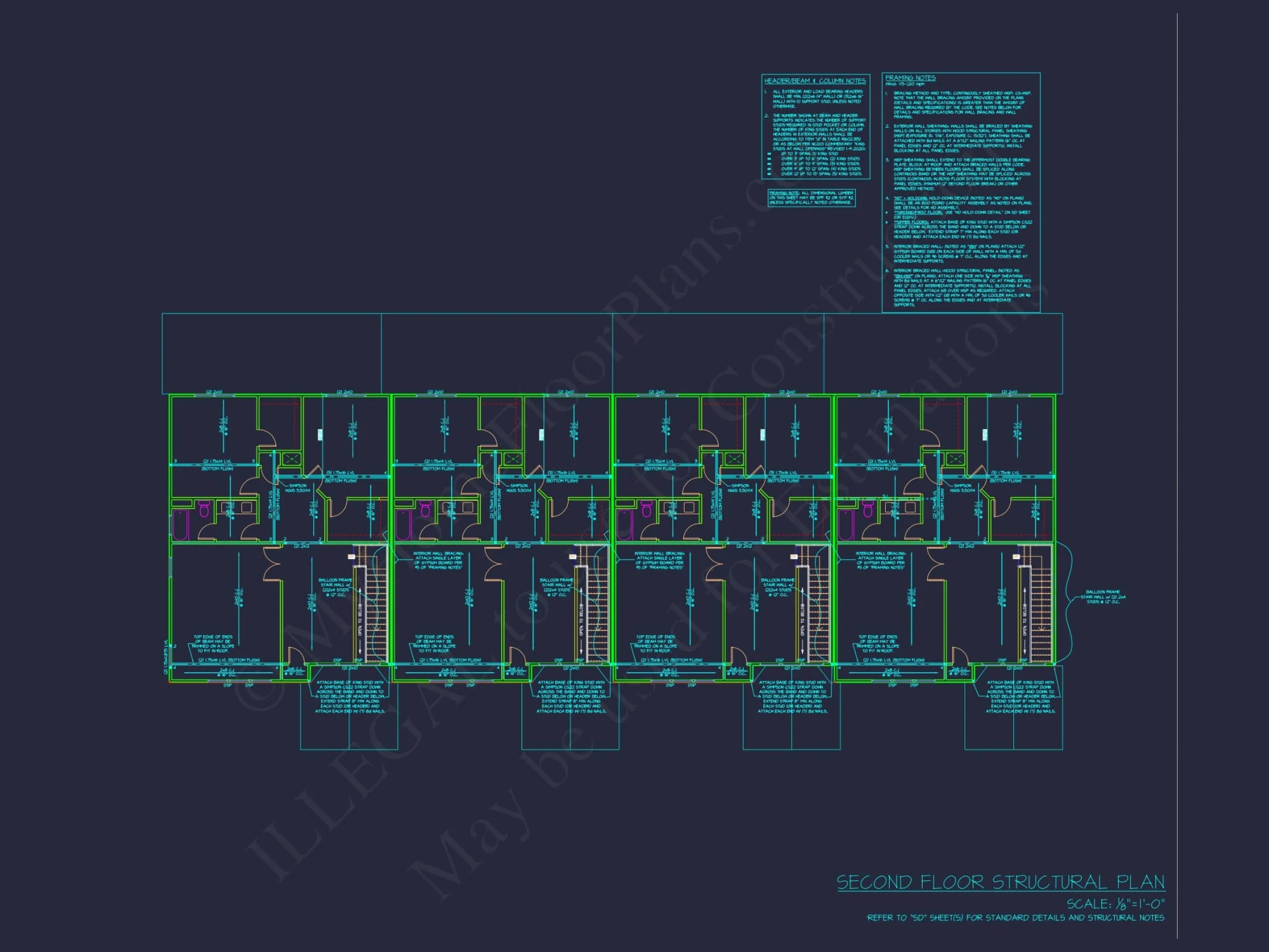 Elegant Multi-Family House Plan with CAD Designs and Blueprints