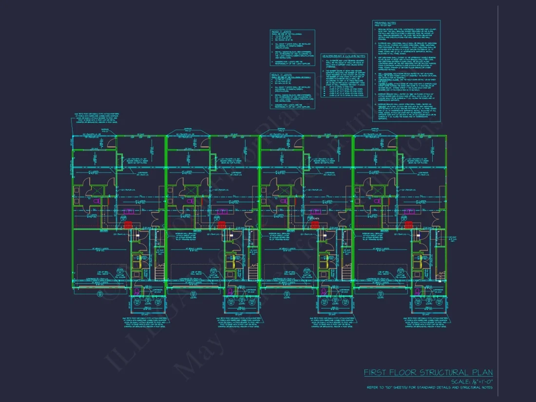 Elegant Multi-Family House Plan with CAD Designs and Blueprints