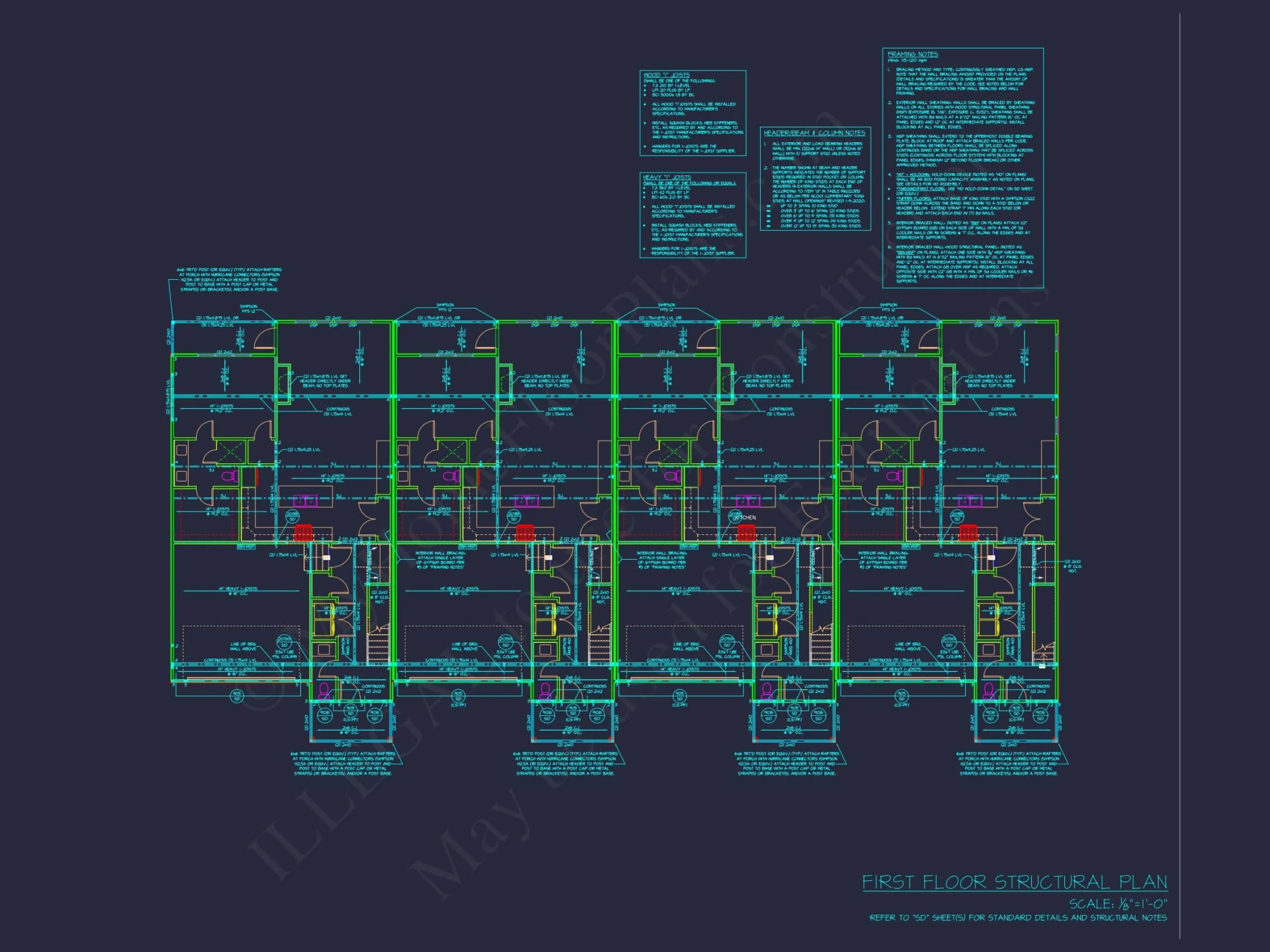 Elegant Multi-Family House Plan with CAD Designs and Blueprints