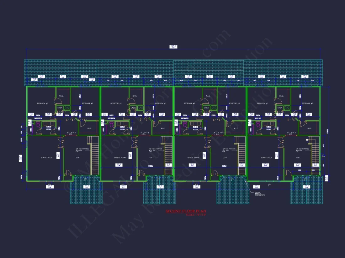 Elegant Multi-Family House Plan with CAD Designs and Blueprints