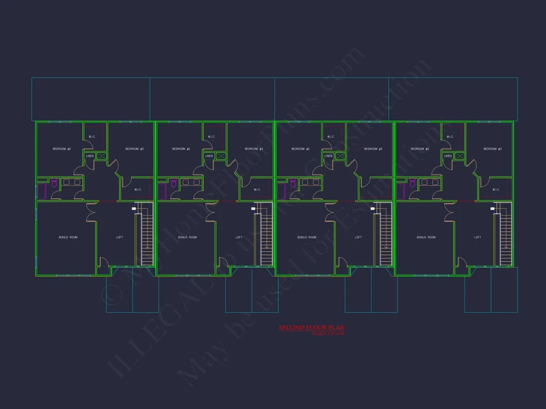 Elegant Multi-Family House Plan with CAD Designs and Blueprints