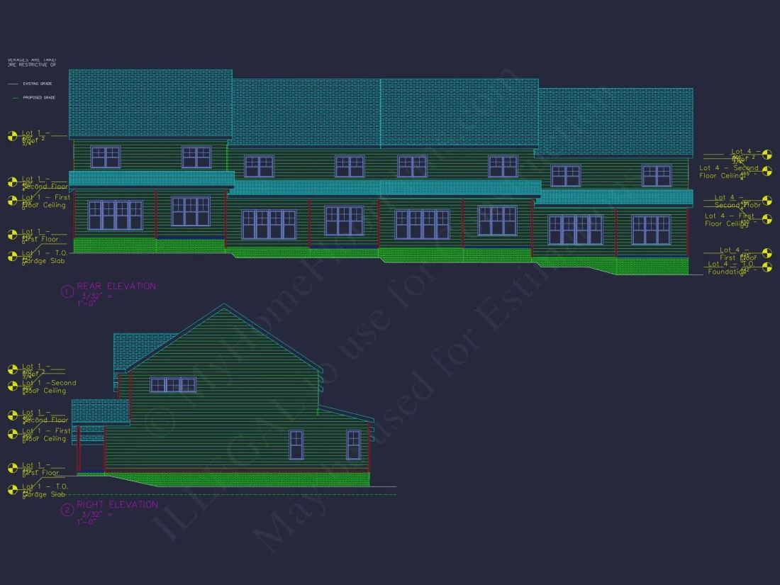 Elegant Multi-Family House Plan with CAD Designs and Blueprints