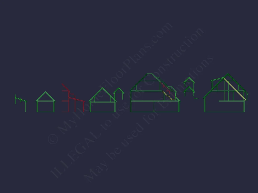 Traditional 5-Bedroom House Plan with 3-Car Garage | Blueprints & CAD Files