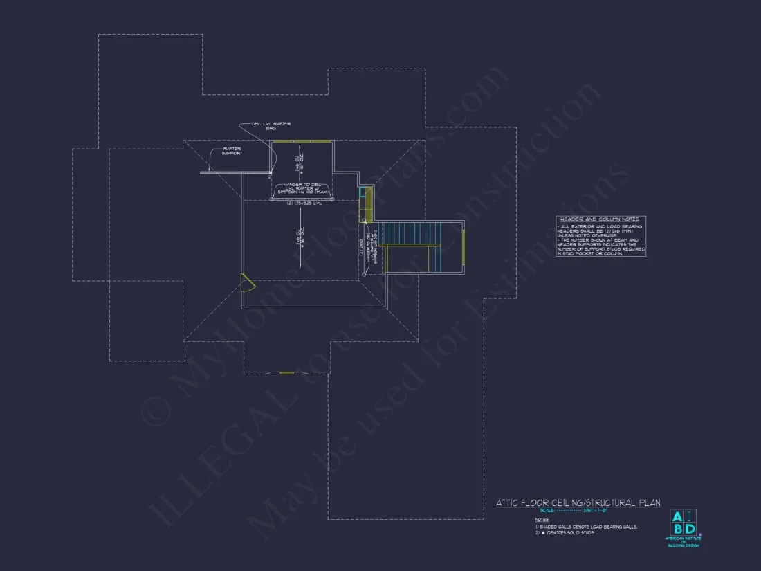 Traditional 5-Bedroom House Plan with 3-Car Garage | Blueprints & CAD Files