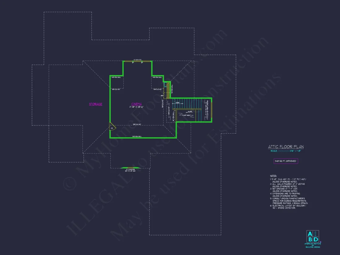Traditional 5-Bedroom House Plan with 3-Car Garage | Blueprints & CAD Files