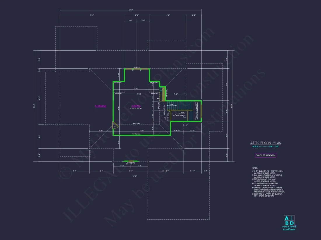 Traditional 5-Bedroom House Plan with 3-Car Garage | Blueprints & CAD Files