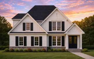 Plan  18-1587 - Aster Grove House |  Modern Farmhouse - 3-Bed, 2.5-Bath, 2,554 SF