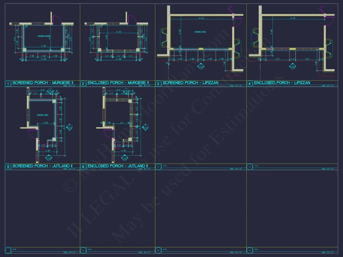 Luxury Triplex House Plan with Modern CAD Designs & Spacious Layout