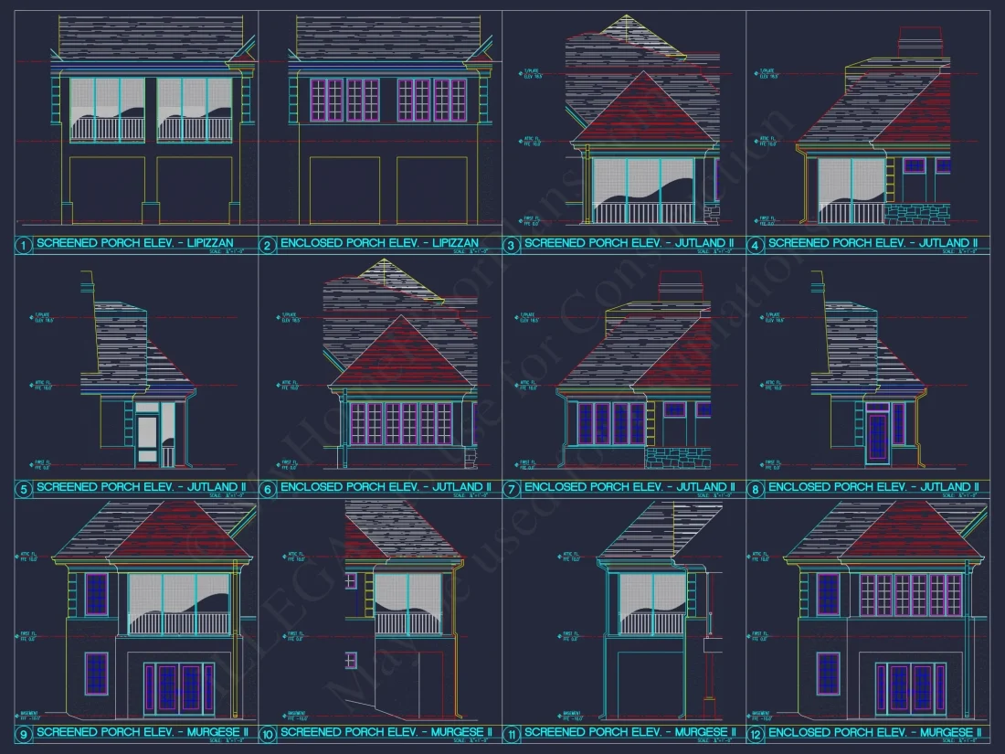 Luxury Triplex House Plan with Modern CAD Designs & Spacious Layout