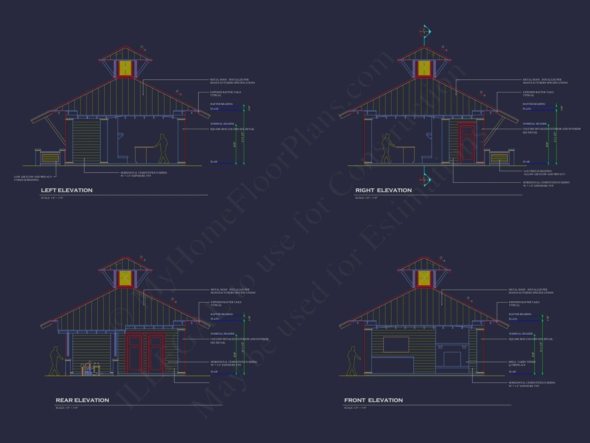 Modern Pool and Clubhouse Floor Plan with CAD Designs