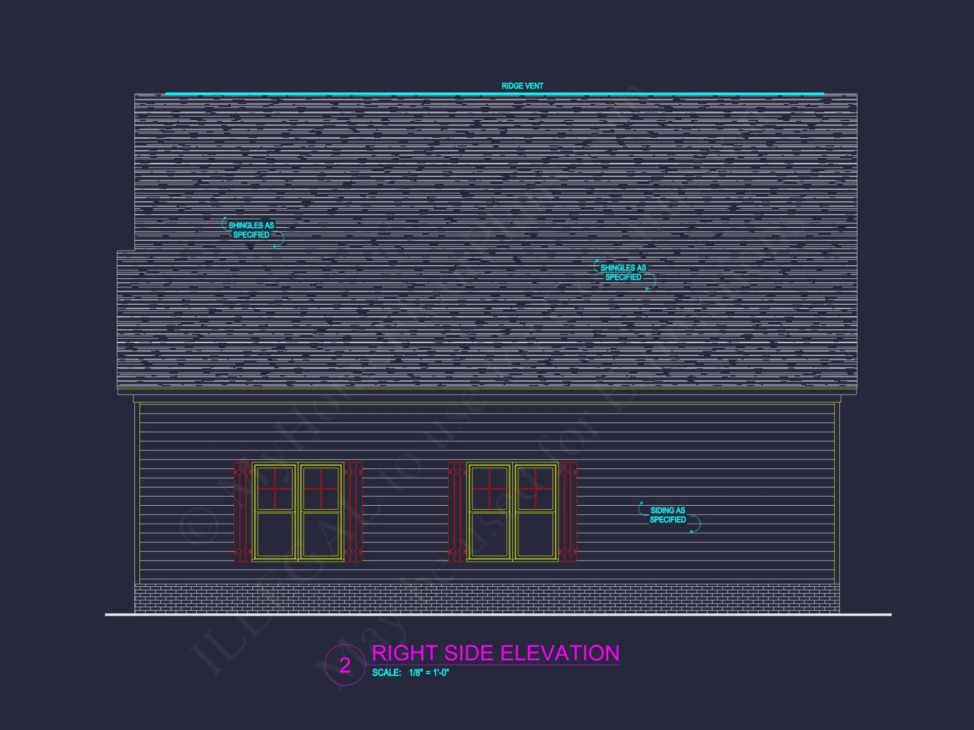 Modern Garage & Workshop Home Plan with 2 Floors in CAD
