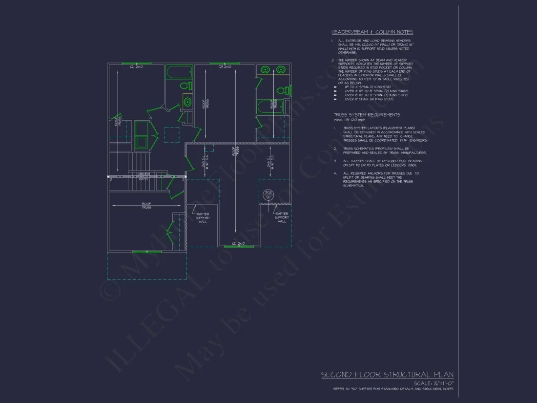 Modern 2-Story House Plan with Open Floor Layouts and Craftsman Curb Appeal