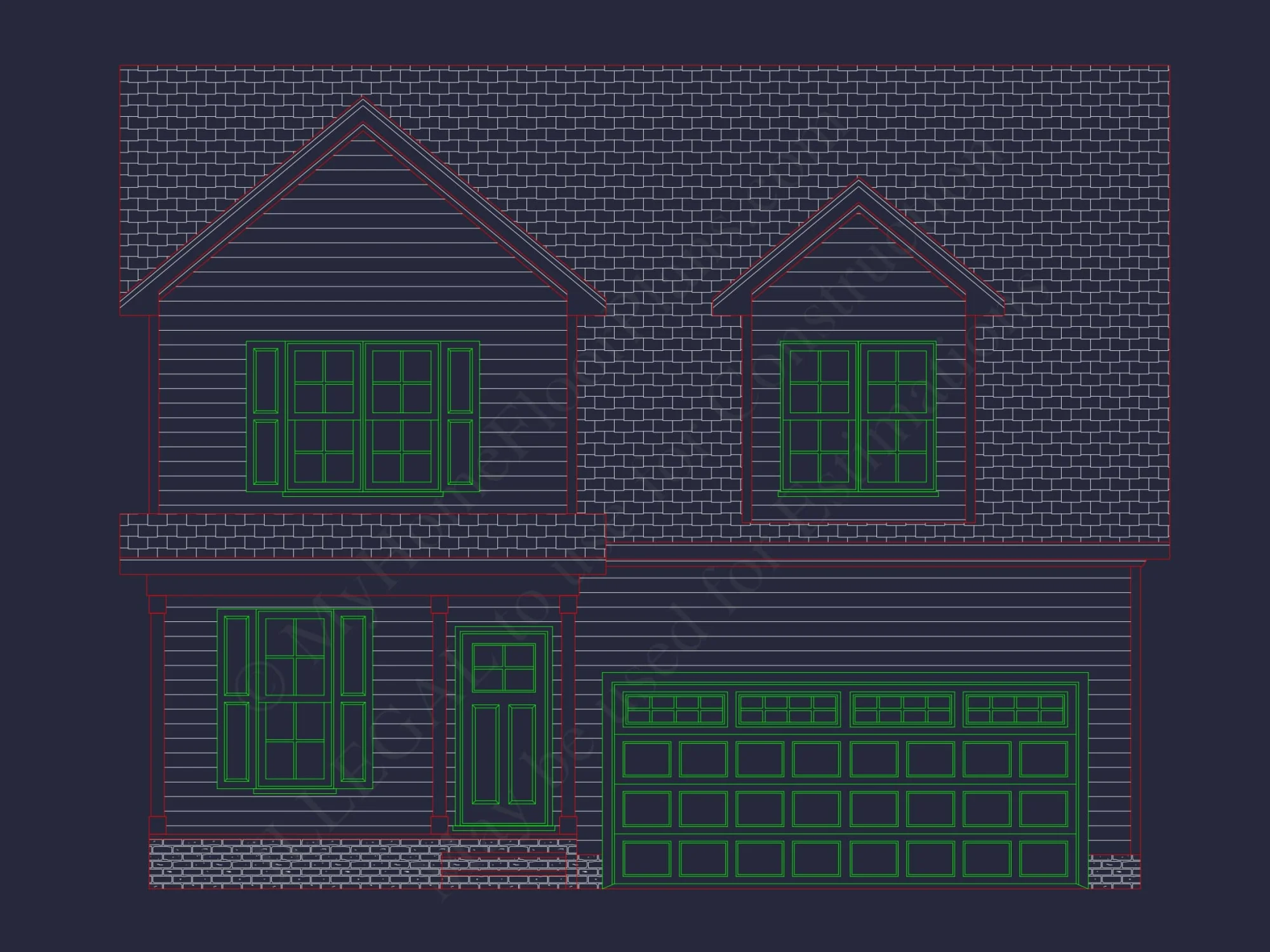Modern 2-Story House Plan with Open Floor Layouts and Craftsman Curb Appeal