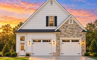 Plan  15-1107 - Feat Manor |  Traditional Suburban Garage - 3-Bed, 2-Bath, 1,850 SF