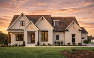 Plan  19-1695 - Impact House |  Modern Farmhouse - 4-Bed, 4.5-Bath, 3,348 SF
