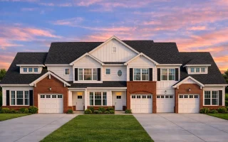 Plan  8-1930-10 - Hurry Manor |  Traditional Townhome - 3-Bed, 2-Bath, 1,070 SF