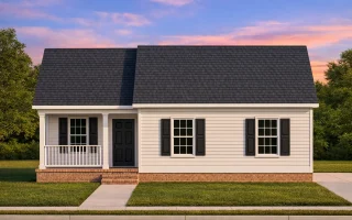 Plan  11-1917 - Scene House |  Traditional Cottage - 3-Bed, 2-Bath, 1,090 SF