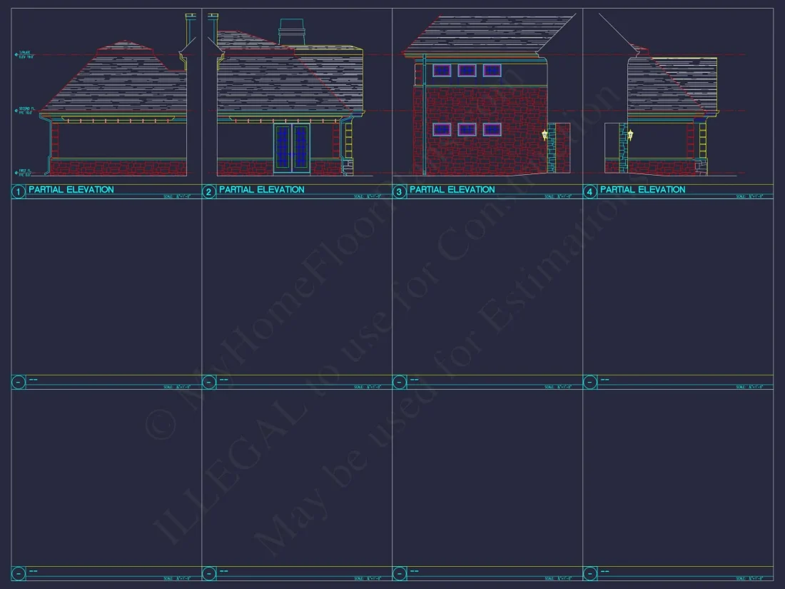 Modern 2-Story House Plan with Balcony, Bonus Room & Vaulted Ceilings