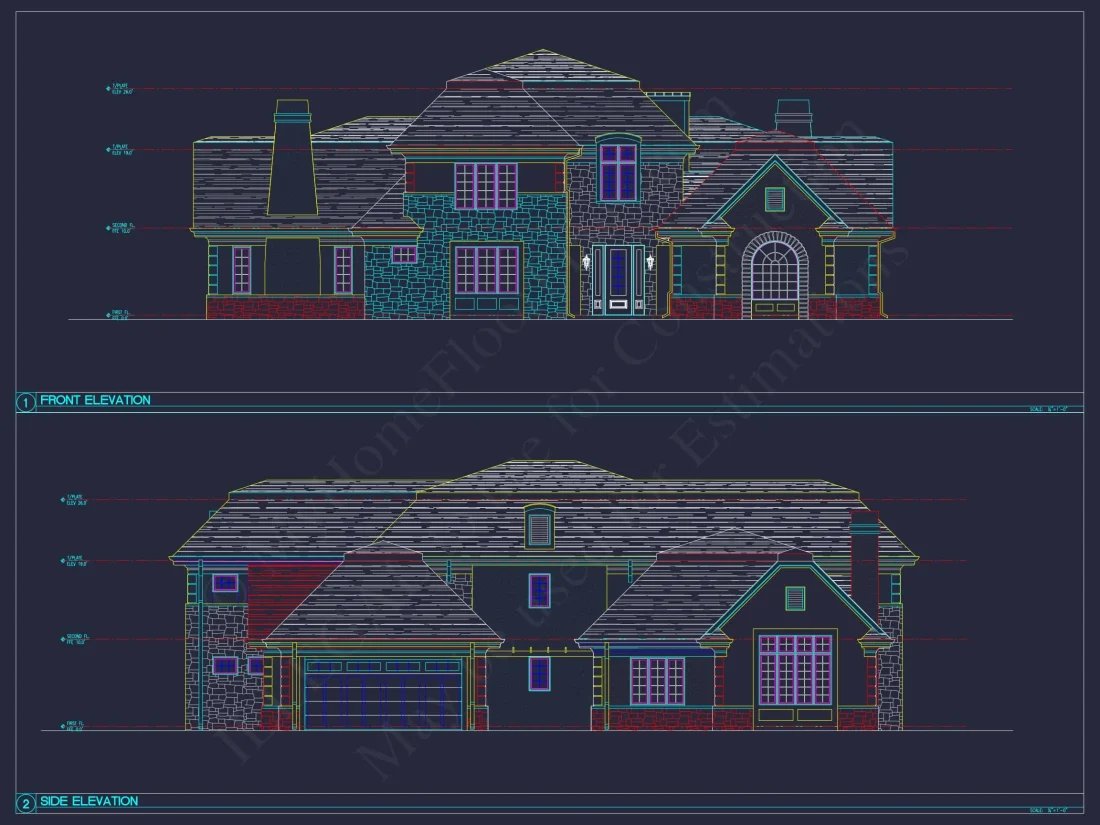 Modern 2-Story House Plan with Balcony, Bonus Room & Vaulted Ceilings