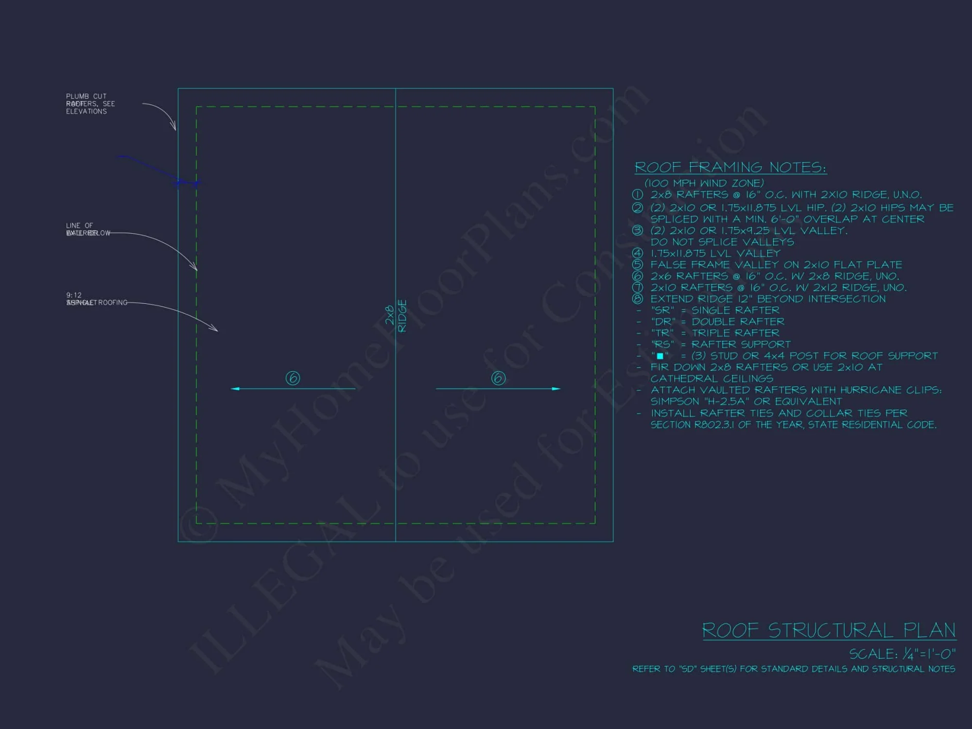 Garage & Workshop House Plan with CAD Blueprints and Designs