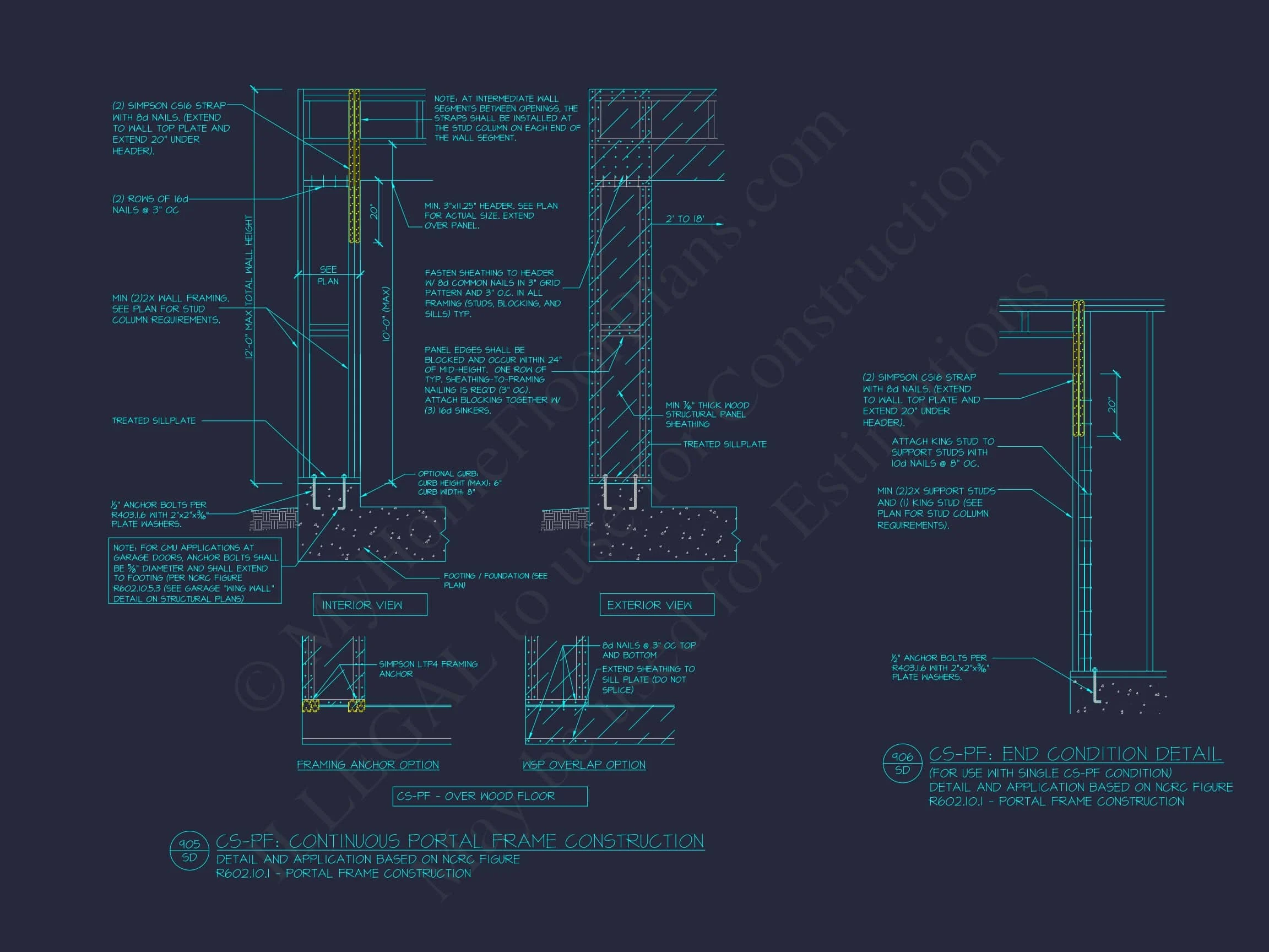 19-1233 HOUSE PLAN - Garage & Workshop House Plan with CAD Blueprints and Designs 4 Garage & Workshop House Plan with CAD Blueprints and Designs