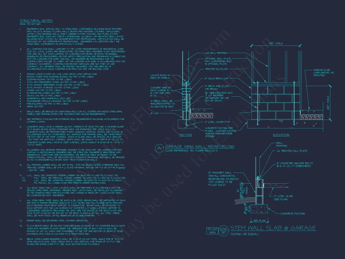 Garage & Workshop House Plan with CAD Blueprints and Designs