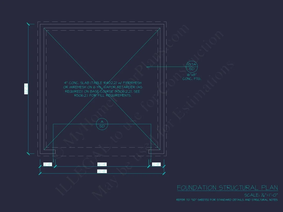 Garage & Workshop House Plan with CAD Blueprints and Designs