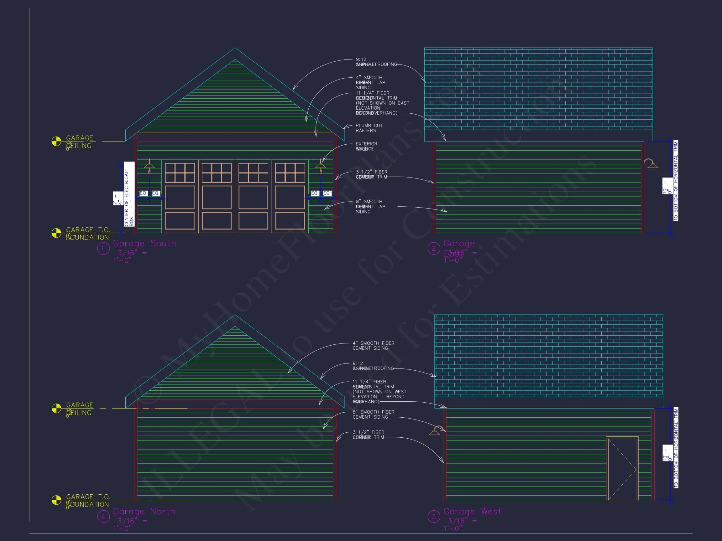 19-1233 HOUSE PLAN - Garage & Workshop House Plan with CAD Blueprints and Designs 9 Garage & Workshop House Plan with CAD Blueprints and Designs