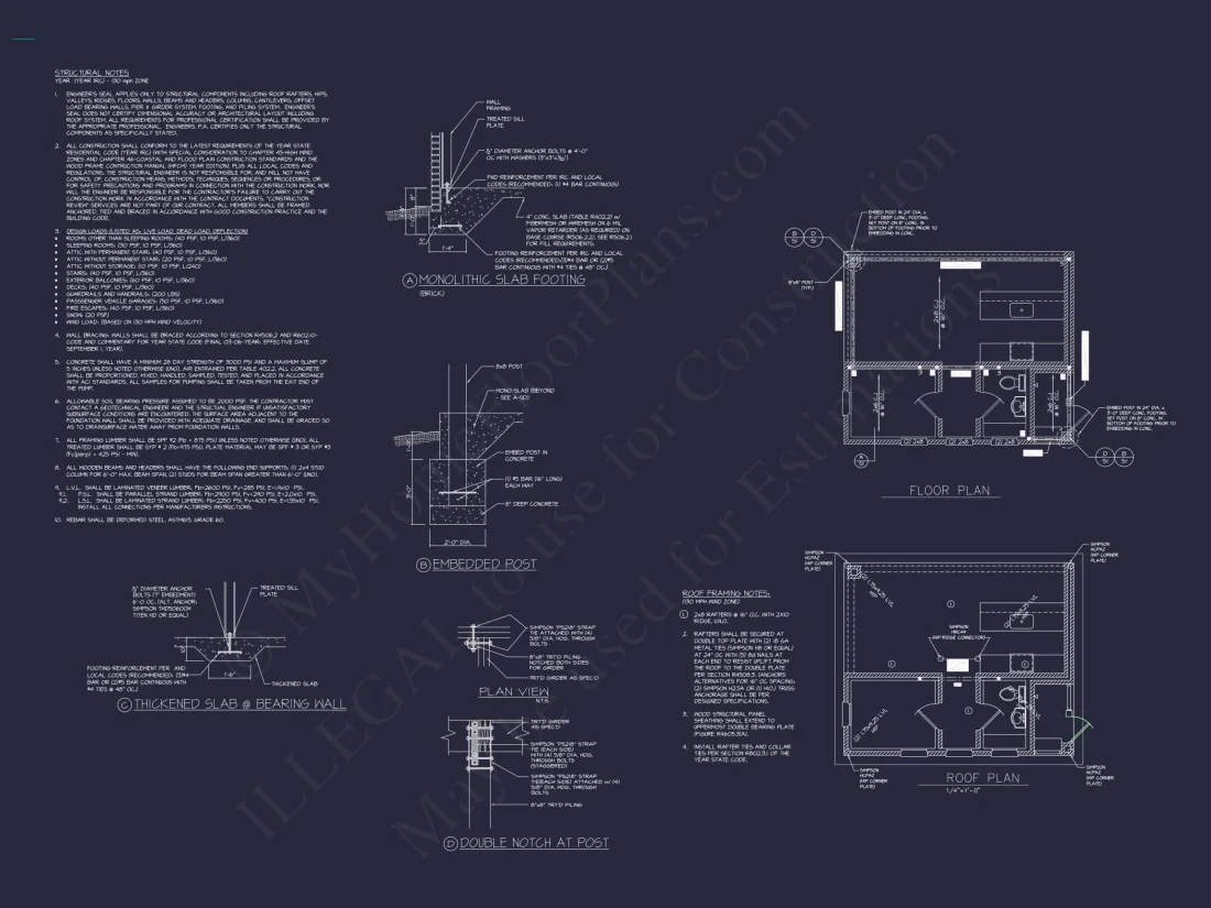 Stylish Pool House Floor Plan with Outdoor Kitchen and Lanai