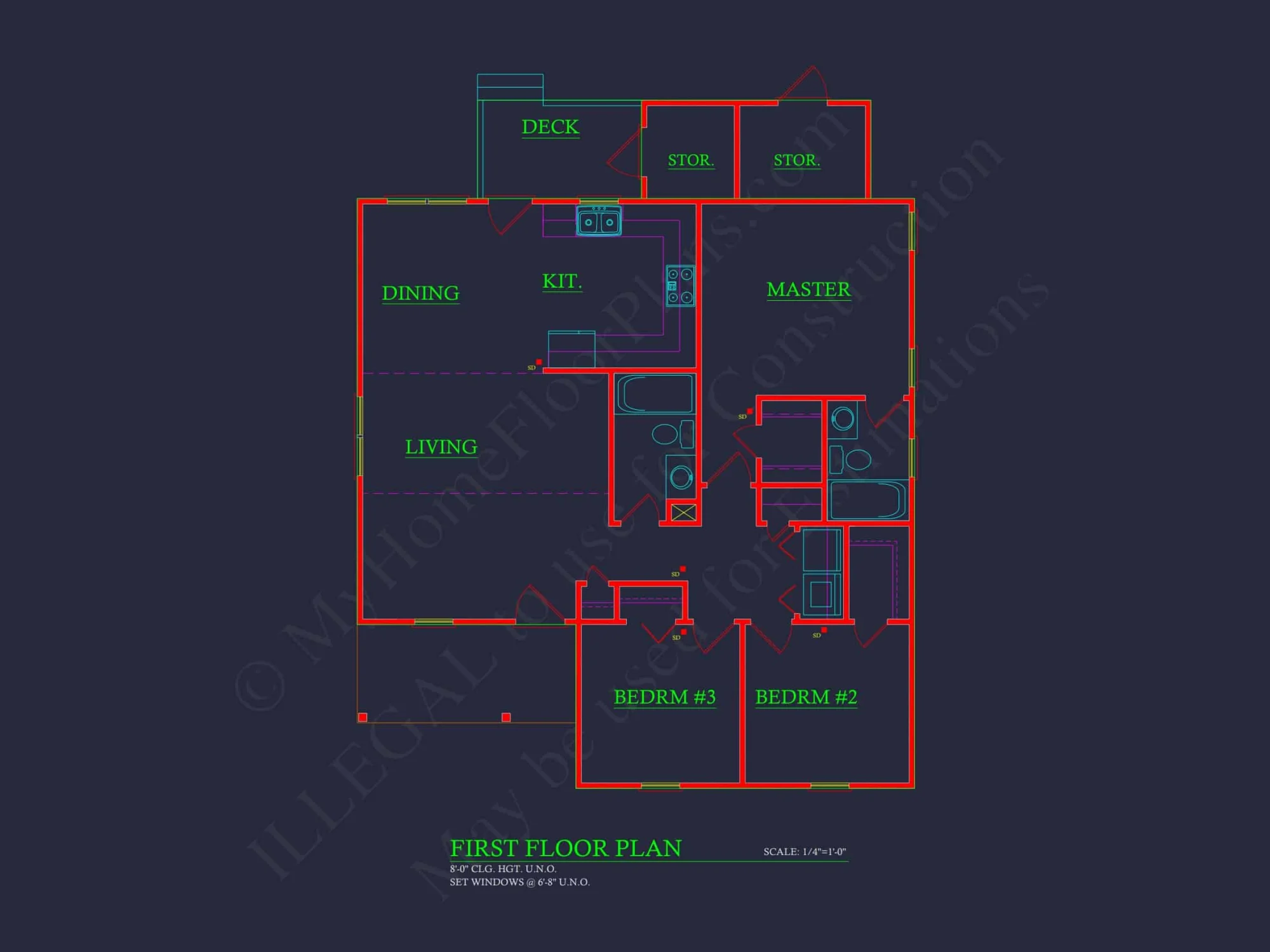 Charming 3-Bedroom Home Plan with Brick Exterior and Modern Layout