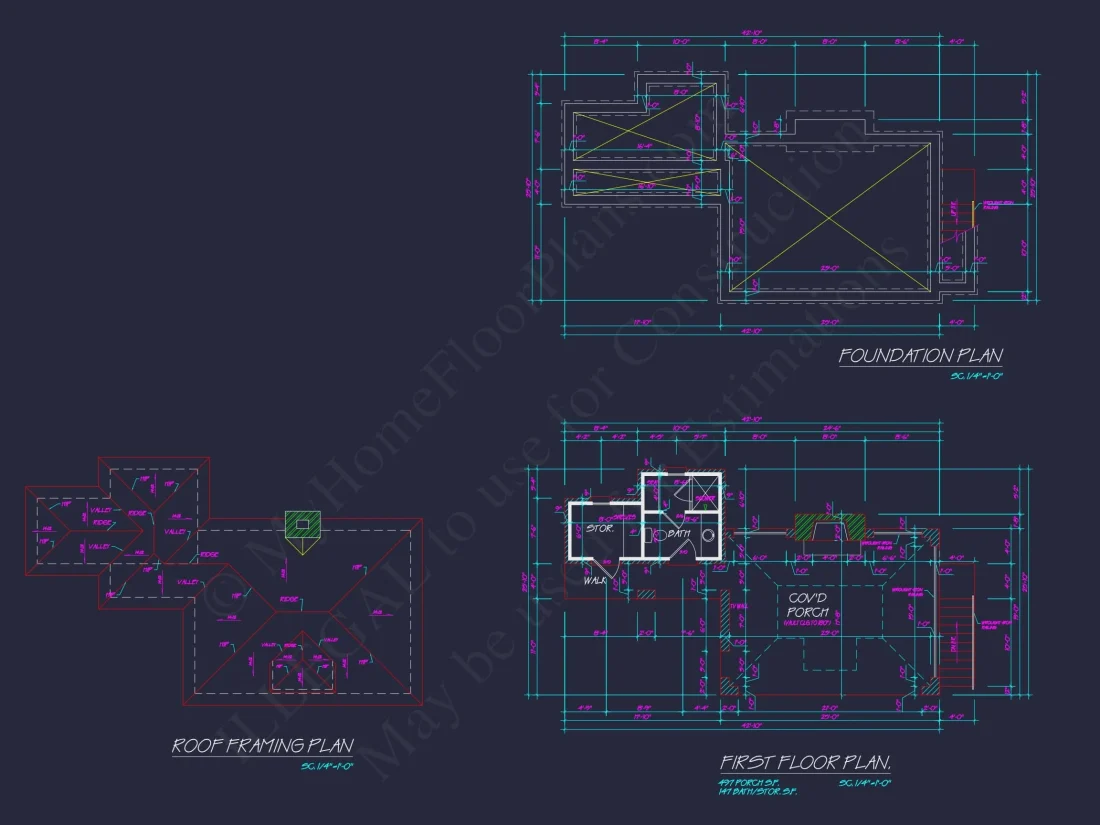 Elegant Cabana Home Plan with Vaulted Ceilings and CAD Designs