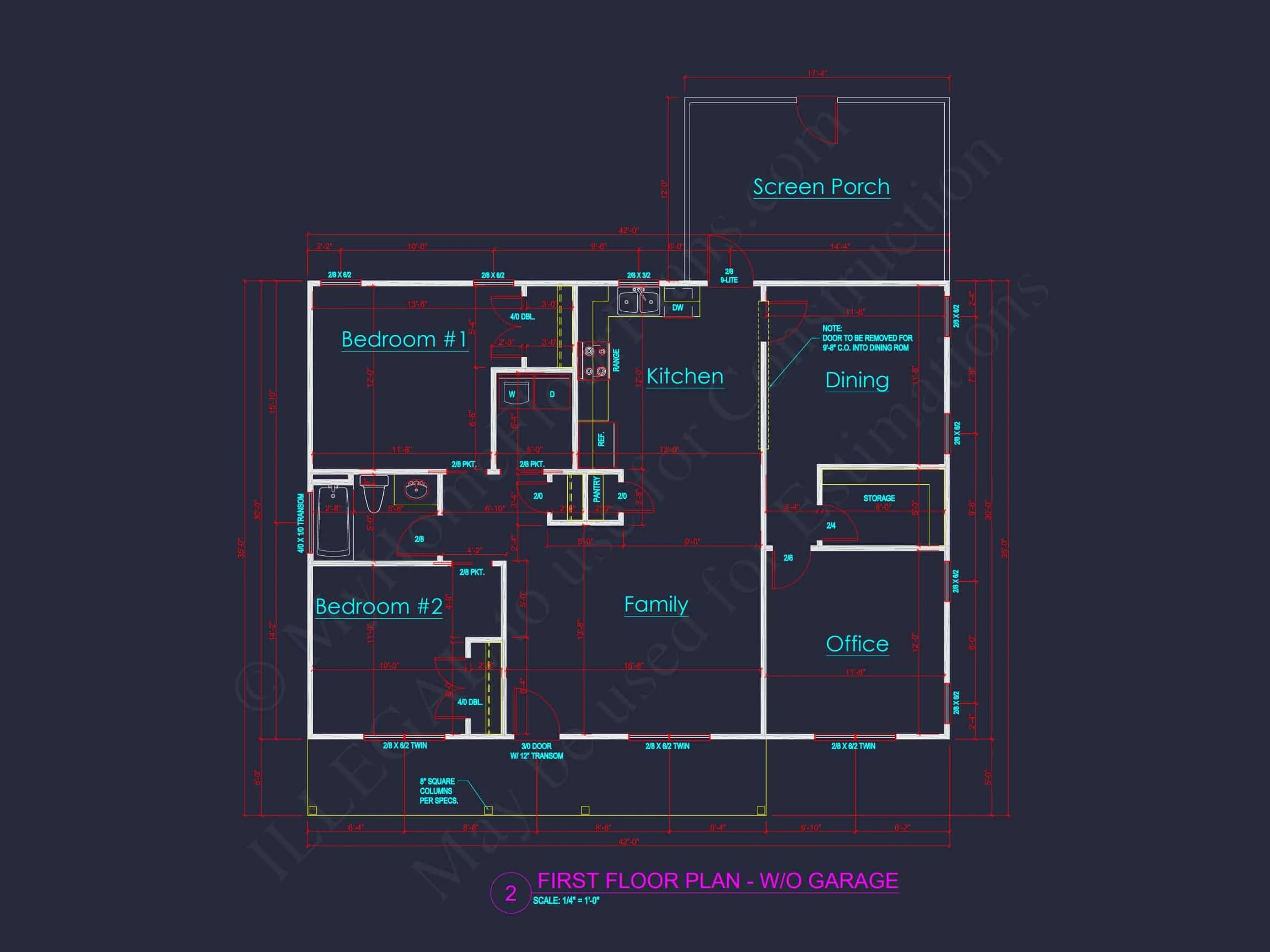 19-1698 GUEST HOUSE PLAN - Efficient Small House Plan with Garage – Floor Plan CAD & Designs 6 Efficient Small Home Plan with Garage – Floor Plan CAD & Designs