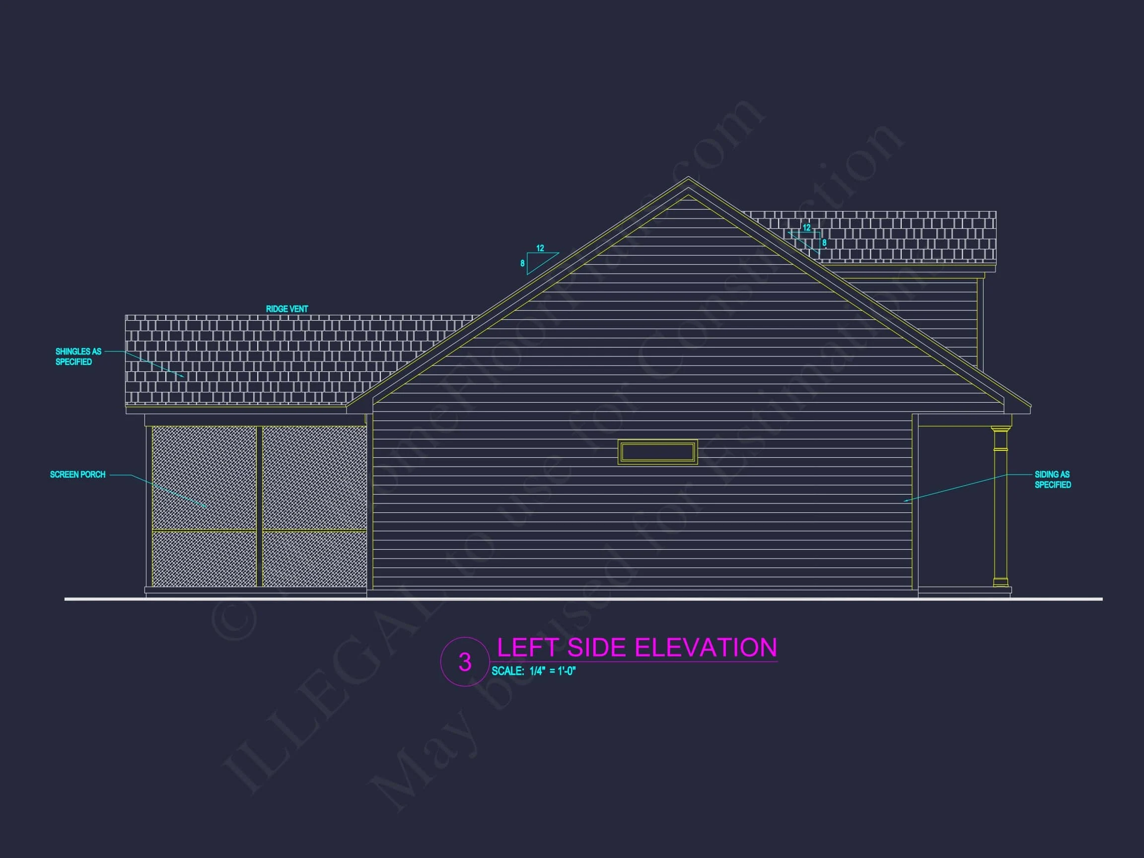 19-1698 GUEST HOUSE PLAN - Efficient Small House Plan with Garage – Floor Plan CAD & Designs 8 Efficient Small Home Plan with Garage – Floor Plan CAD & Designs