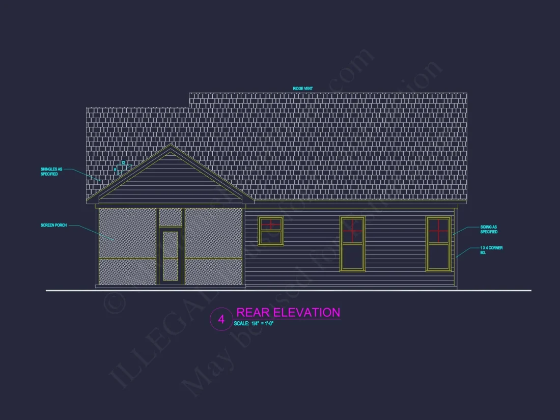 Efficient Small Home Plan with Garage – Floor Plan CAD & Designs
