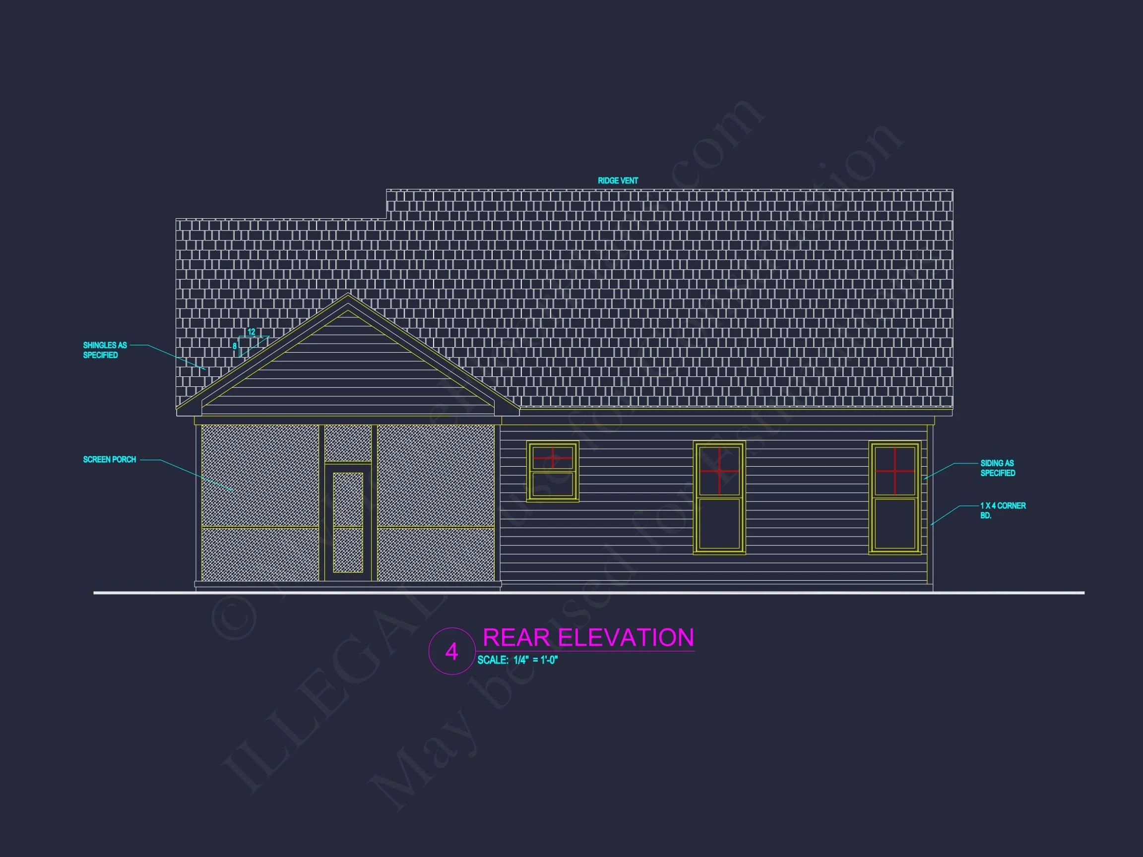 19-1698 GUEST HOUSE PLAN - Efficient Small House Plan with Garage – Floor Plan CAD & Designs 9 Efficient Small Home Plan with Garage – Floor Plan CAD & Designs