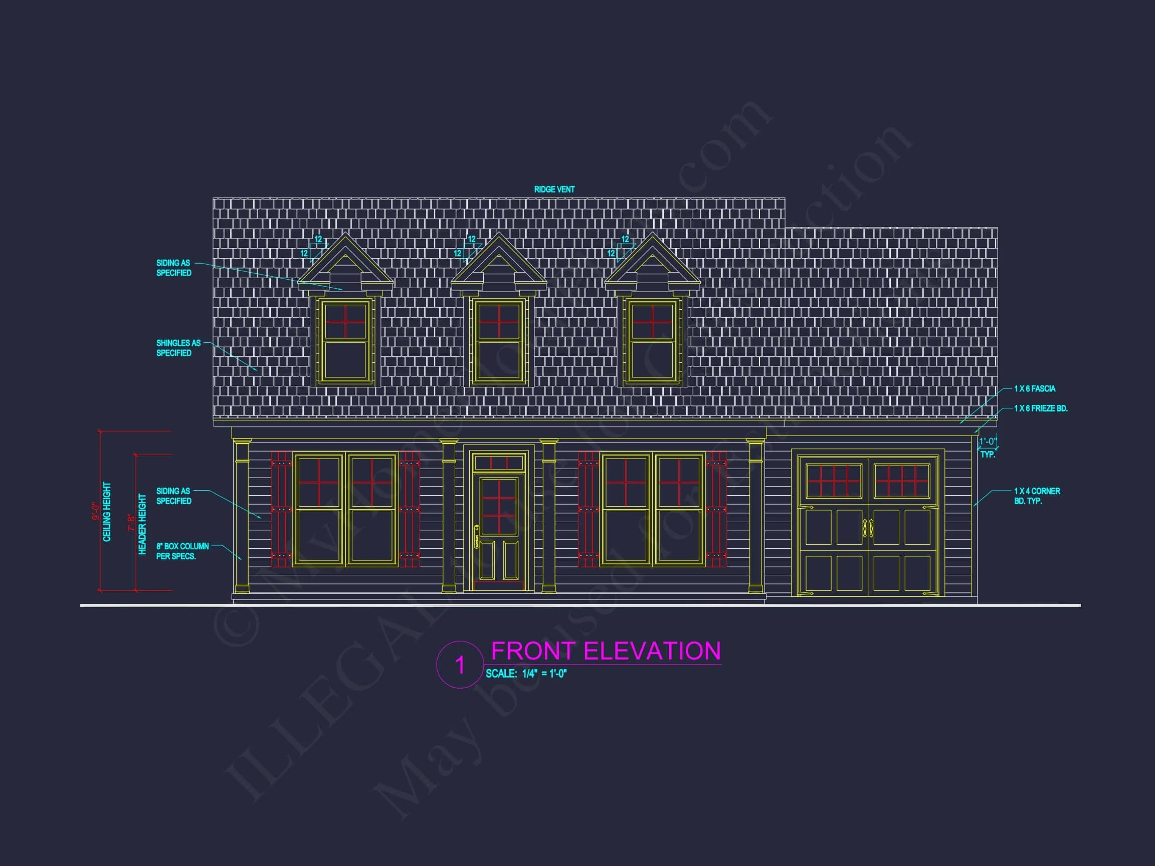 19-1698 GUEST HOUSE PLAN - Efficient Small House Plan with Garage – Floor Plan CAD & Designs 2 Efficient Small Home Plan with Garage – Floor Plan CAD & Designs