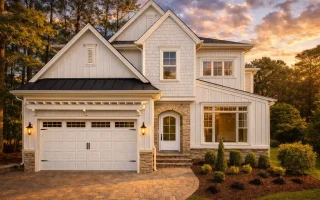 Plan  14-1991 - Trace Manor |  Transitional - 4-Bed, 4.5-Bath, 4,157 SF