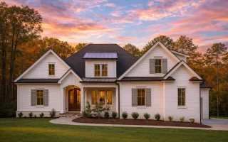 Plan  18-1254 - Point Manor | New  American - 4-Bed, 4.5-Bath, 3,795 SF