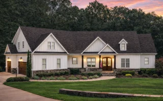 Plan  13-1934 - Whisper Manor |  Southern Farmhouse - 5-Bed, 4.5-Bath, 3,663 SF