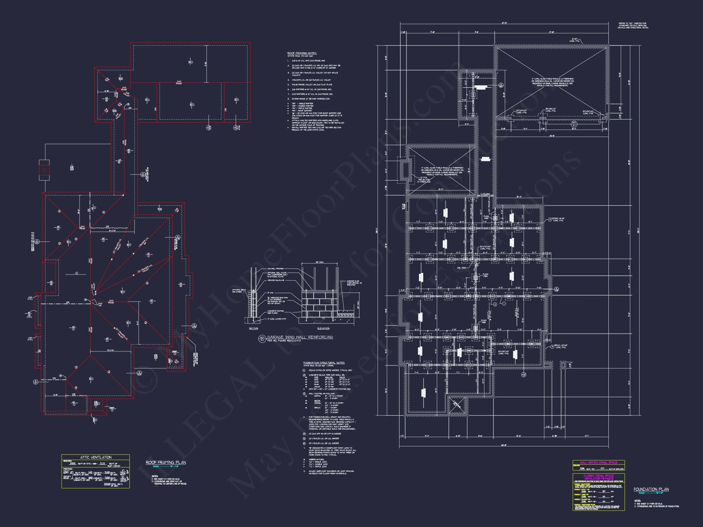 20-1231 HOUSE PLAN - Custom House Plan | 2-Story Floor Plans with CAD Designs 4 Custom 2-Story House Plan with Colonial Revival Design & CAD Blueprints