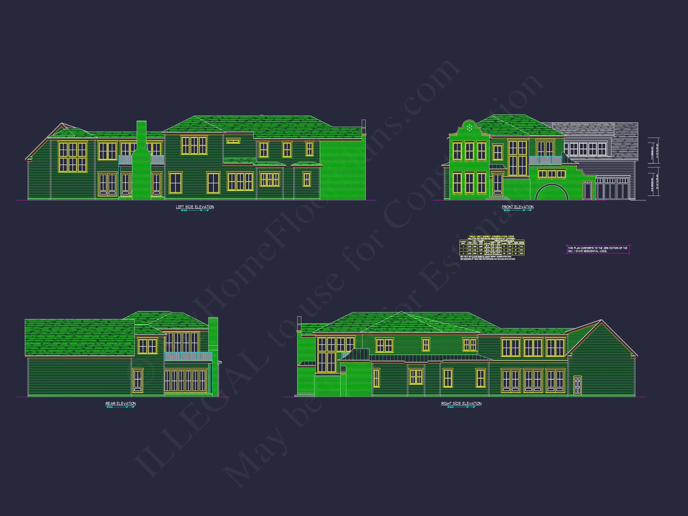 20-1231 HOUSE PLAN - Custom House Plan | 2-Story Floor Plans with CAD Designs 2 Custom 2-Story House Plan with Colonial Revival Design & CAD Blueprints