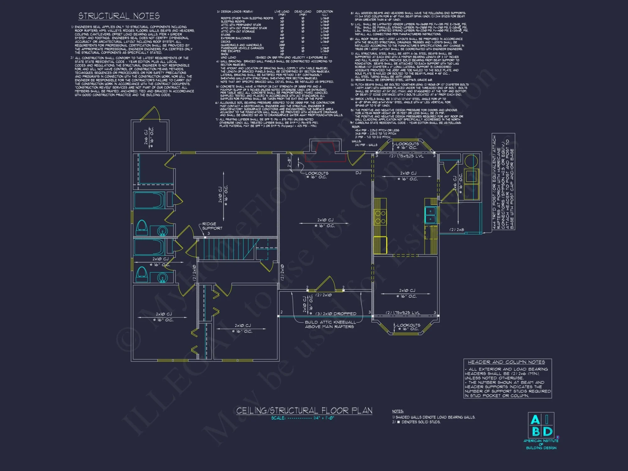 Traditional Home Plan Functional One-Story Layout with CAD Blueprints