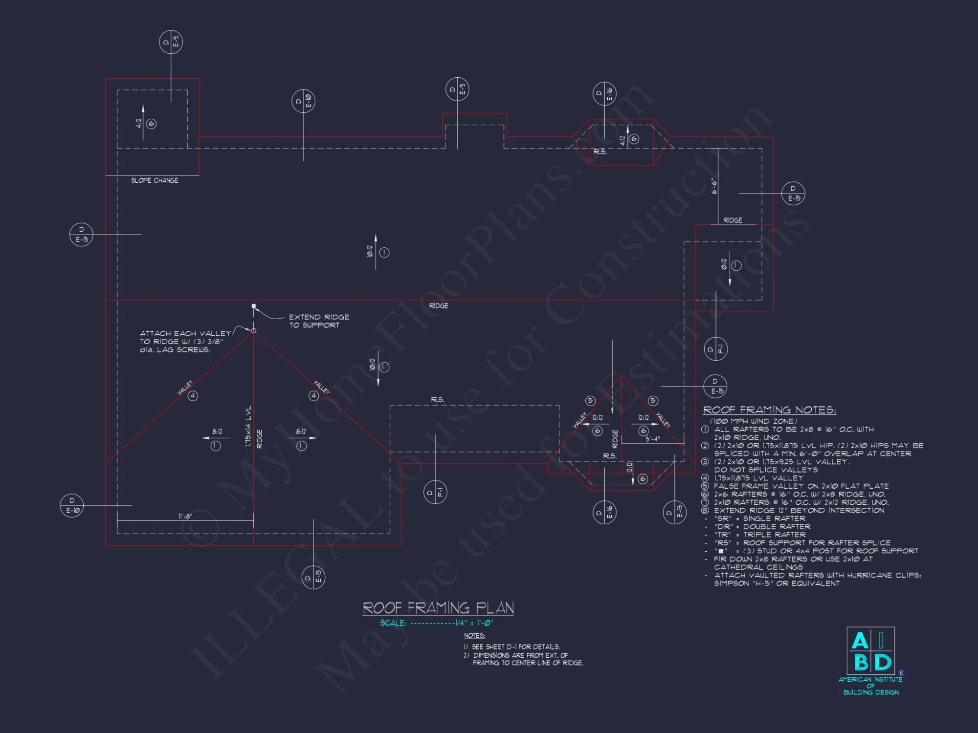 Traditional Home Plan Functional One-Story Layout with CAD Blueprints