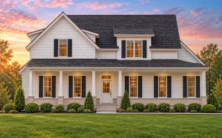 Plan  20-1343 - Tempest Estate |  Traditional Colonial - 3-Bed, 2-Bath, 2,419 SF