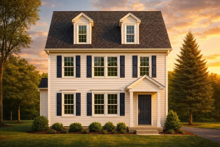 2-Story 3-Bedroom Home Plan with Classic Charm & Patio Access